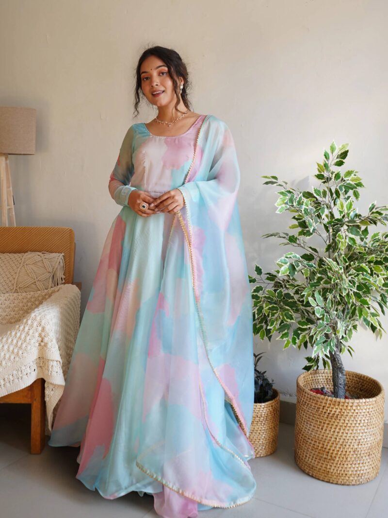 Women Georgette Kurta Dupatta set